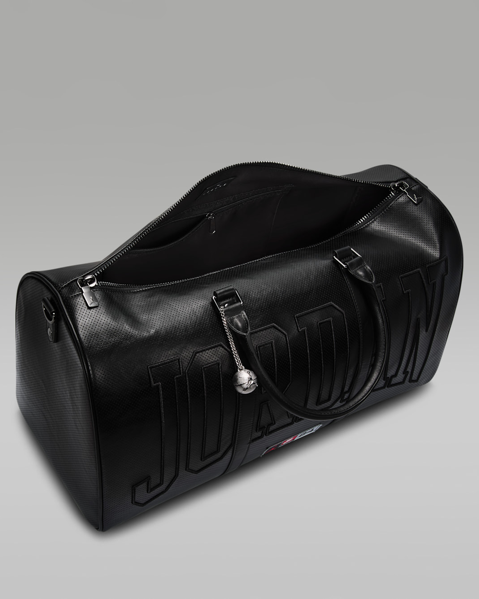 Nike Jordan Perforated Duffel Bag 40L Black IV0367-010 | eBay