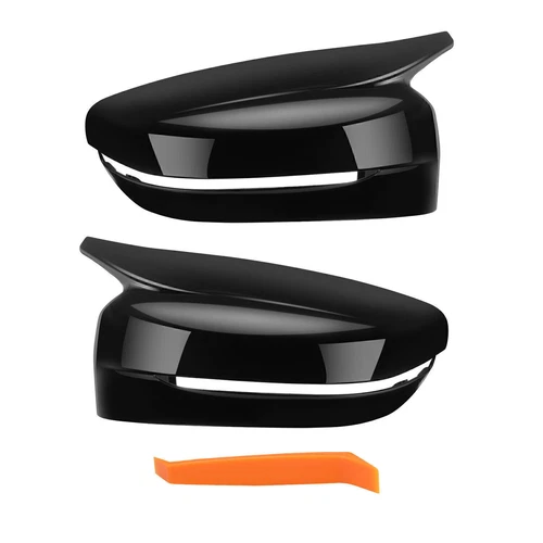 Gloss Black Style Mirror Cover Caps For BMW G20 G21 G22 G30 G31 G11 G14 G15 -US
