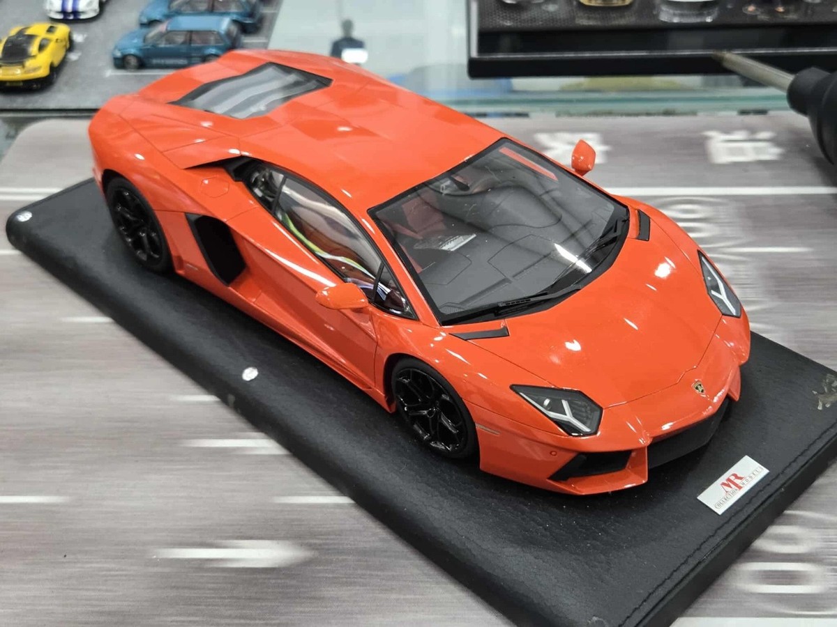 Lamborghini Aventador (Gloss Orange) [MR Collection] 1/18 scale | eBay