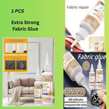 Extra Strong Fabric Glue| Washable Adhesive Repair Hemming Sewing Textile