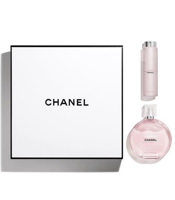 CHANEL CHANCE EAU TENDRE EAU DE TOILETTE SIGNATURE BOX- 3.4oz & 0.7oz
