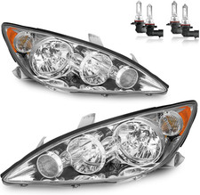 Headlights for 2005-2006 Toyota Camry 4-Door Sedan Base LE SE XLE Halogen Head