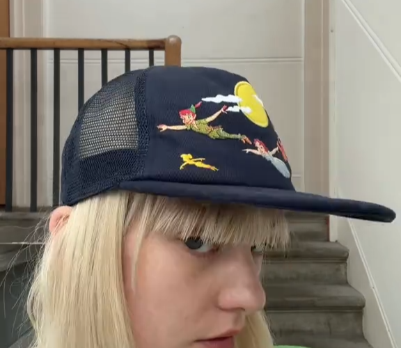Zara x Harry Lambert x Disney Peter Pan Five Panel Cap Navy Blue