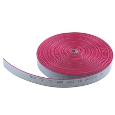 Grey IDC Flat Ribbon Cable 10 Wire 32ft for 2.54mm Connectors Wire Cord