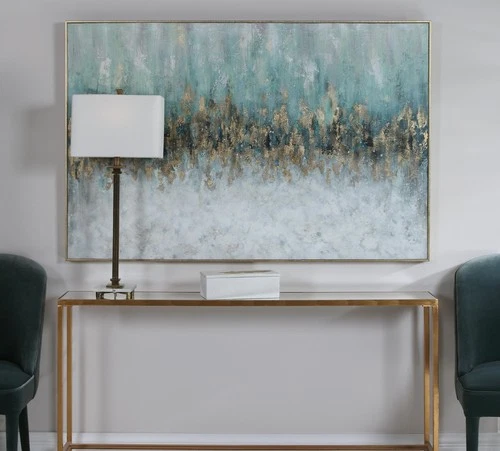 Uttermost 31328 Divide 41" x 61" Framed Abstract Painting - MultiColor - Picture 4 of 5