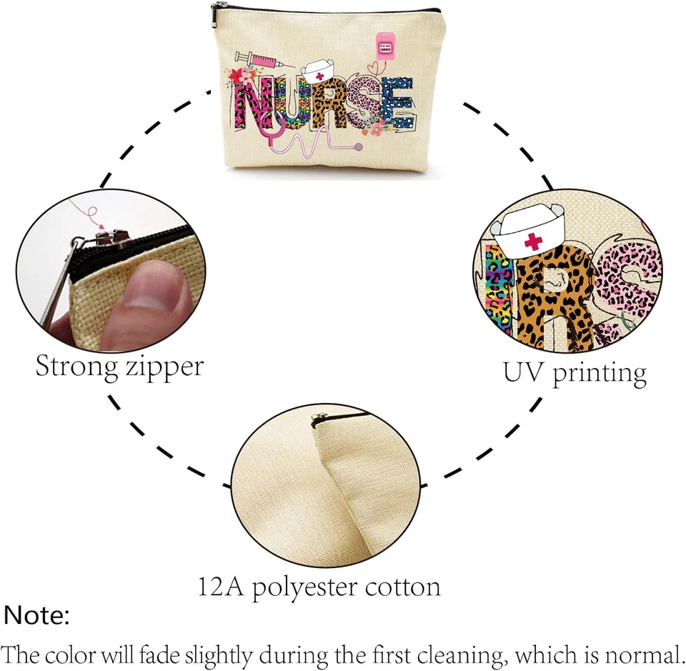 Borse in Tela Infermieri Borsa Portaoggetti Grande Capacità Borsa Cosmetici Stru - Immagine 4 di 4