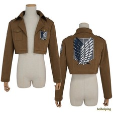 Attack on Titan Shingeki no Kyojin Scouting Legion Eren Cosplay Jacket Halloween