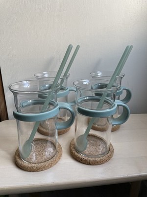 Bodum Set 4 Tassen Löffel Untertasse