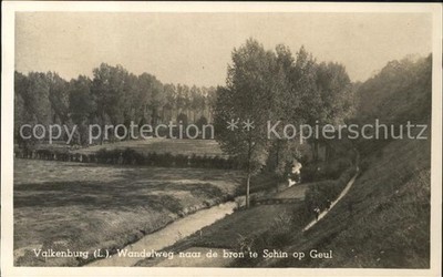 Valkenburg aan de Geul Wandelweg naar de bron te Schin op Geul