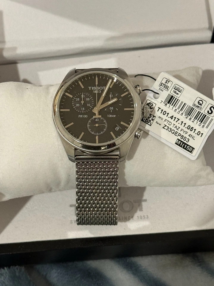 Tissot PR 100 Men's Black Watch - T101.417.110.5101 - image 2 of 4