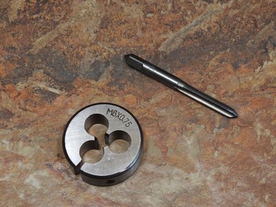 M6x0,75 Gewindebohrer und Schneideisen (Hartmetallstahl Härte 58-61C) Rechtsgewinde