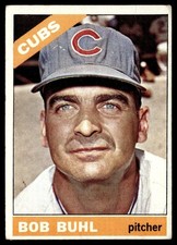 1966 Topps Bob Buhl - Chicago Cubs #185
