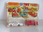 Matchbox Lesney Two Pack Superfast TP-2 Mercury Police & Merryweather, carded