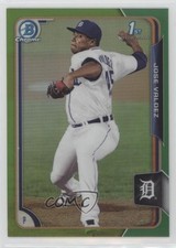 2015 Bowman Chrome Prospects Green Refractor 59/99 Jose Valdez #BCP139 8j3