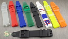 Cinturino per Orologio Swatch da Polso in Vari Colori in Plastica 16/17/18mm