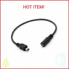 Micro USB to 3.5mm Male to Female Auxiliary Cable, 30cm