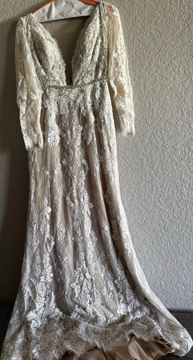 boho wedding dress ebay Boho Wedding Dresses Off The Shoulder Lace Appliques A Line Bridal Gown