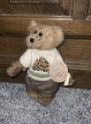 VNTG 1990s Boyds Bears- Edmund T. Bear W/Beehive Sweater, Pants &Bee Sting 8"