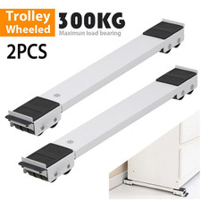 Pack of 2 Heavy Duty Washing Machine Tumble Dryer Appliance Rollers Trolley