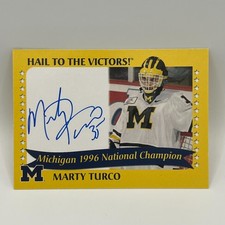 2004 Michigan TK Legacy Hail to the Victors! Autographs Marty Turco #1996A