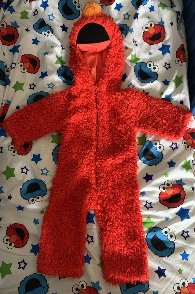 ELMO Sesame Street Workshop DE COLECCIÓN Disfraz de Halloween con Cremallera para Niño Pequeño Foto 2 de 4