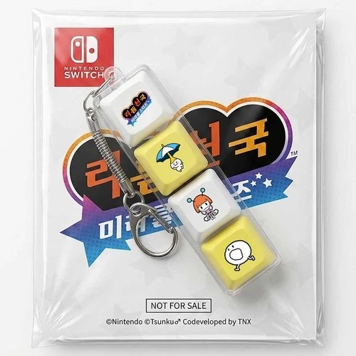 Switch Rhythm Heaven Groove Miracle Stars Keycaps Keyring Korean - No Game
