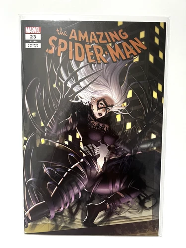 AMAZING SPIDERMAN 23 VENOMIZED BLACK CAT VARIANT NM WOO DAE SHIM vol 5 2019