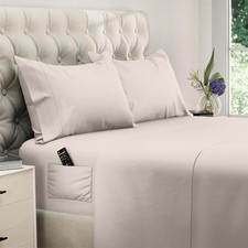 DREAMCARE Full Size Sheets Set - 4 Pcs Cooling Bed Sheets with Up to 15 Deep ...