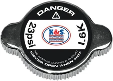K & S High-Pressure Racing Radiator Cap 23psi - Red #58-1016