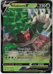 Rillaboom V 017/192 Rebel Clash Holo Ultra Rare