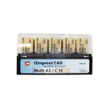 Ivoclar Vivadent 602600 IPS Empress CAD CEREC Blocks InLab Multi A3 C14 5/PK