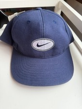 Vintage Nike snapBack Hat Jordan Cap 80s 90s Navy Blue NWT deadstock Swoosh rare