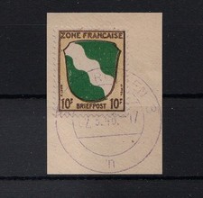 101330/ Franz. Zone 1945 - Mi 5 - Wappenausgabe - o - M&euro; 75,00