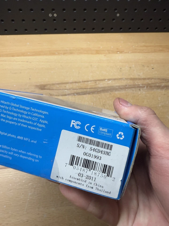 (A) Portable USB Drive for Apple MacBook G Drive Tech Mobile 750GB 5400rpm USB - Image 4 of 4