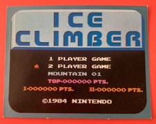 ICECLIMBER No.112 1984 Famicom Sticker Card Very Rare From Japan F/S
