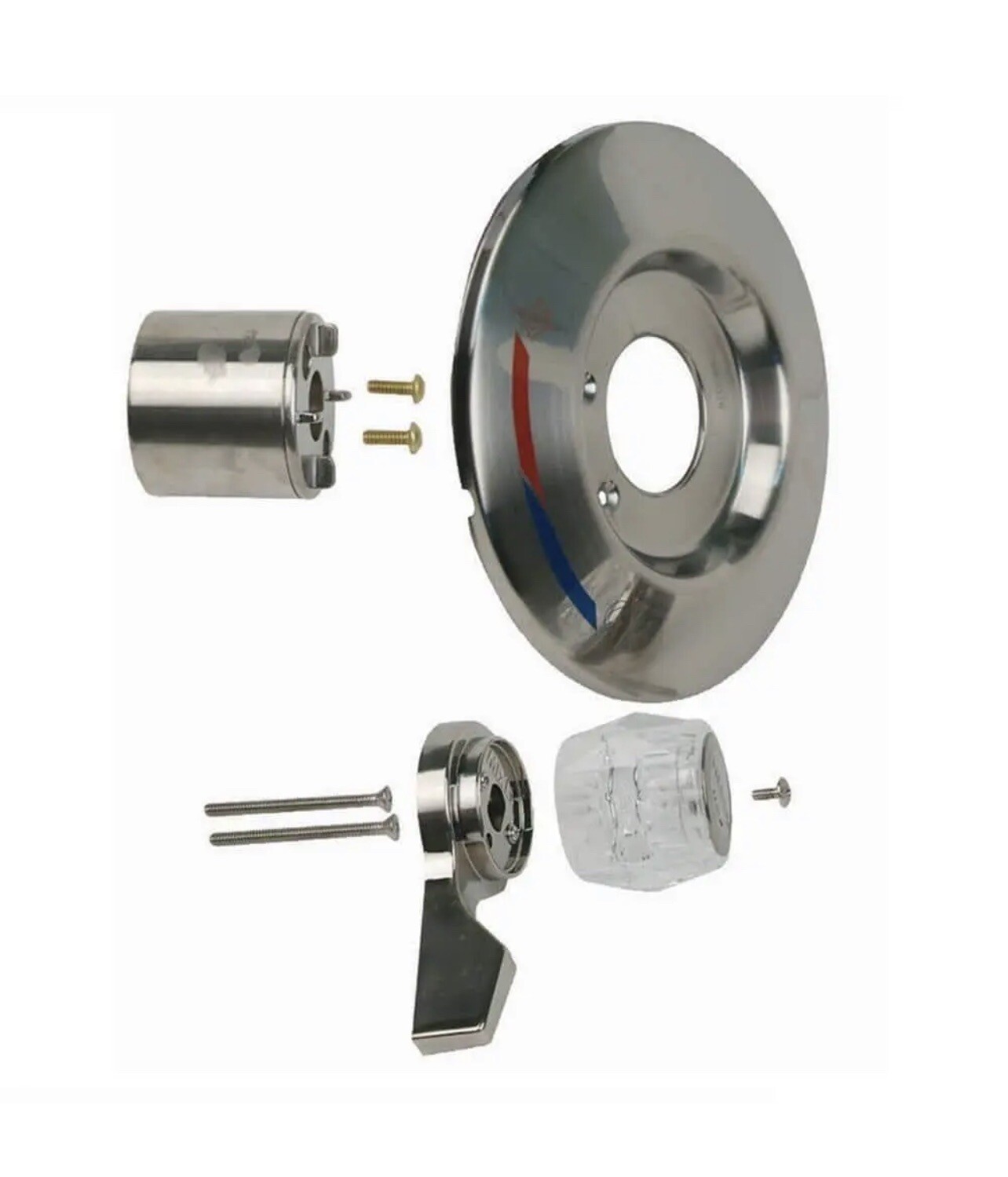 BrassCraft Mfg SKD0226 D Trim Kit MIXET DLX T/S TRM KT W/FLNG ST NCKL