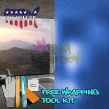 【Frosted Film】 Blue Glass Home Bathroom Window Security Privacy Sticker Sheet