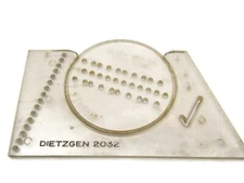 Dietzgen 2032 Ames Lettering Guide Vintage Olson Mfg. Co