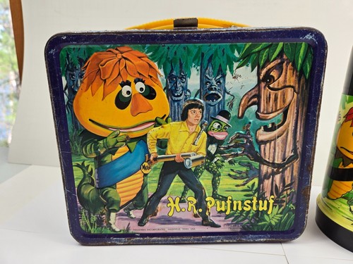 Vintage 1970 H.R. Pufnstuf Metal Lunchbox & Thermos - Picture 2 of 14