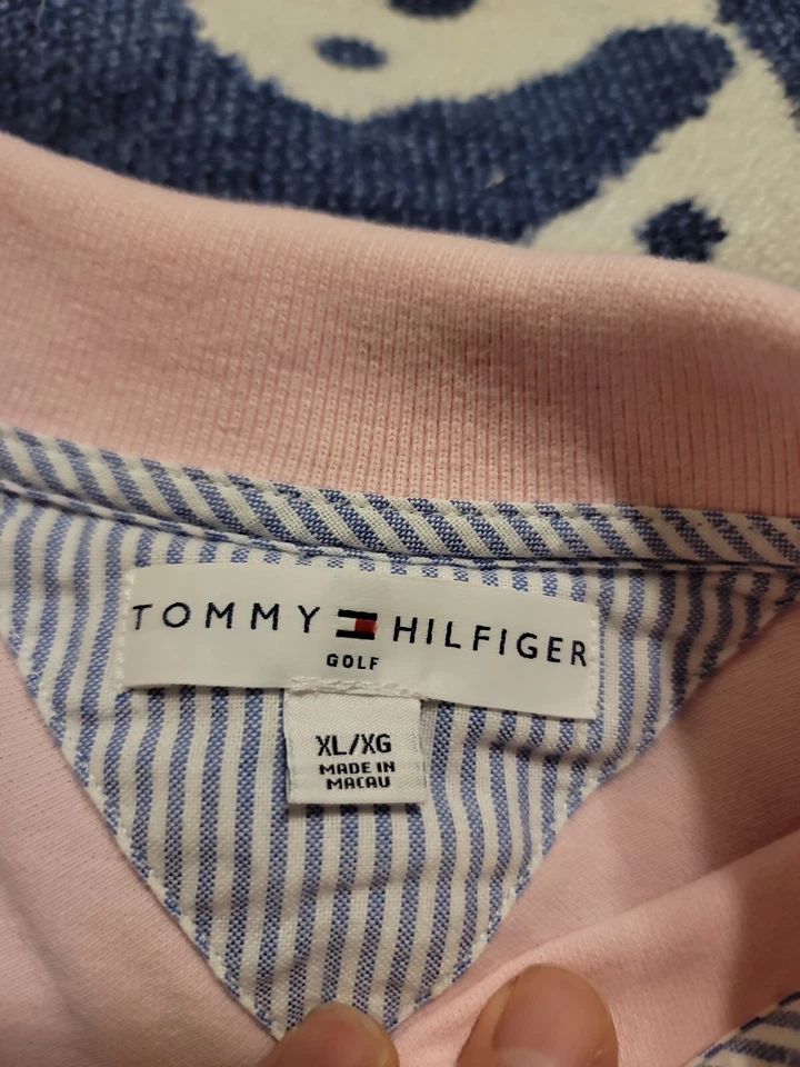 Polo Tommy Hilfiger Golf Niñas Rosa Manga Corta Talla XL Foto 4 de 4