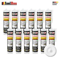 Maleracryl Weiß 12 X 300 Ml Bauacryl Acryl Dichtstoff Innen Aussen Dichtmasse