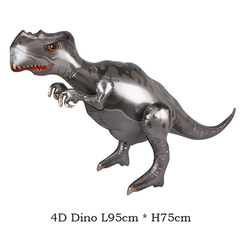 Jungle Dinosaur Balloon Foil 3D &4D Dino Balloons Birthday Decoration Supplies - Picture 30 of 37