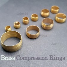 Metric Imperial BRASS OLIVES BARREL PLUMBING COMPRESSION FUEL COPPER PIPE Rings