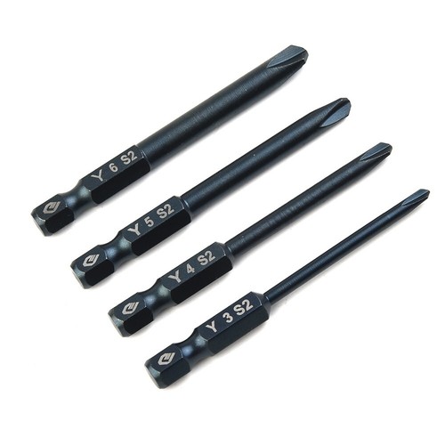 Tri-Wing`65mm 1/4in Hex Shank Electric`Screwdriver.Bit Magnetic Set Y3-Y6 4x - Picture 10 of 12