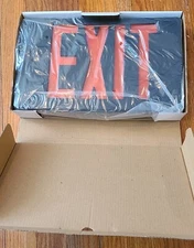 Single or double faced LED - EXIT - sign | Black Housing | Red Lettering | NEW