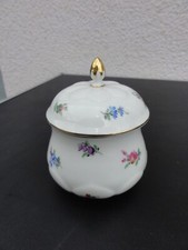 Meissen Zuckedose  Streubl&uuml;mchen Goldrand 2 Wahl