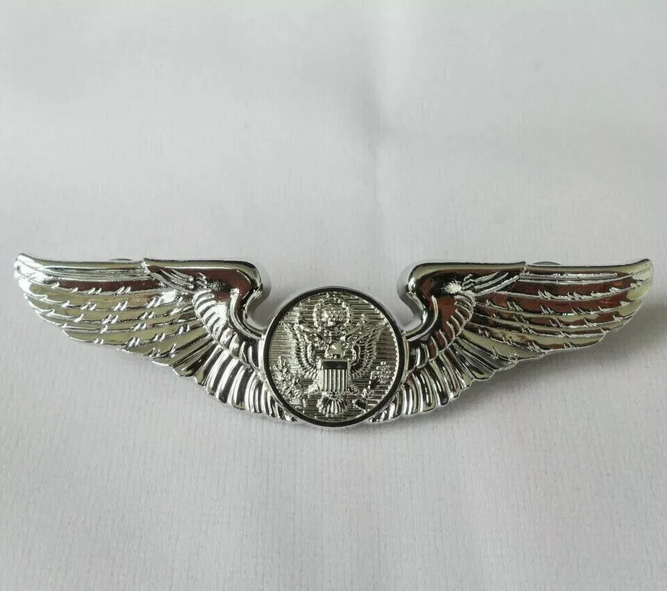 WWII WW2 U.S. Army Air Forces Aircrew Badge Pin Wings Sliver | eBay