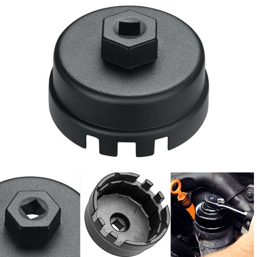 Oil Filter Cap Wrench Cup Socket Remover Tool For Toyota Lexus 14 Flutes 64MM - Picture 2 of 13