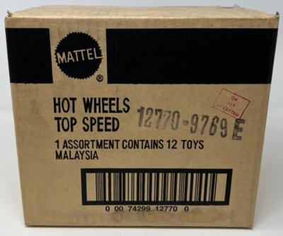 Hot Wheels 1995 Top Speed - 12ct Full Case - Factory Sealed Assortment New VTG