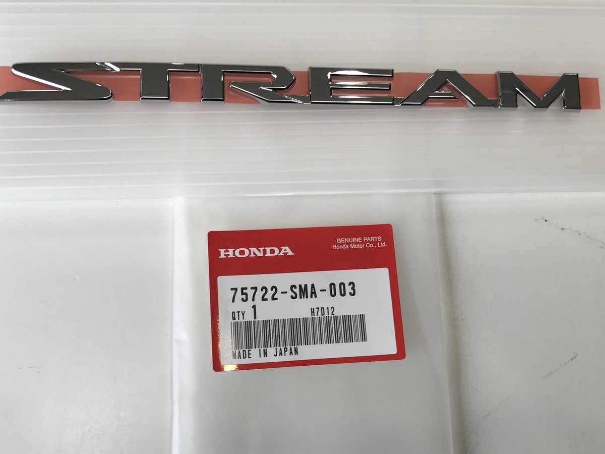 HONDA GENUINE REAR EMBLEM 75722-SMA-003 STREAM DBA-RN6 DBA-RN7 DBA